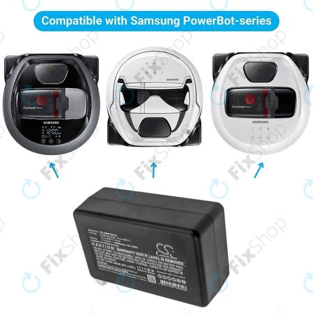Samsung PowerBot-series - Akku Batterie DJ96-00193E, VCA-RBT71 Li-Ion 21.6V 2600mAh HQ