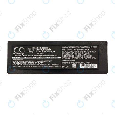 Batterie für Scanreco 590, 592, 2000mAh, Ni-MH, 7.2V, RSC7220, HQ