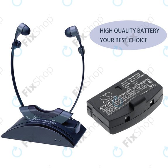 Batterie für Sennheiser, 60mAh, Ni-MH, 2.4V, BA150, HQ