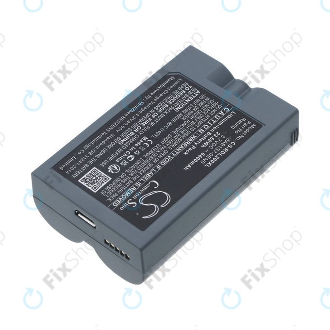 Batterie für Ring Video Doorbell 2, 3, 4, 6400mAh, Li-Ion, 3.7V, 8AB1S7-0EN0, HQ