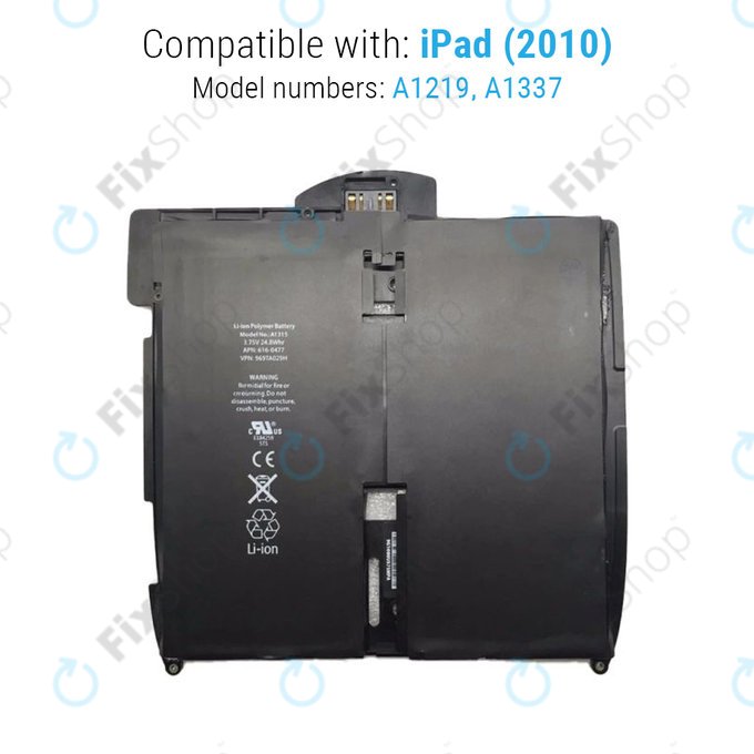 Apple iPad - Akku Batterie 5400mAh