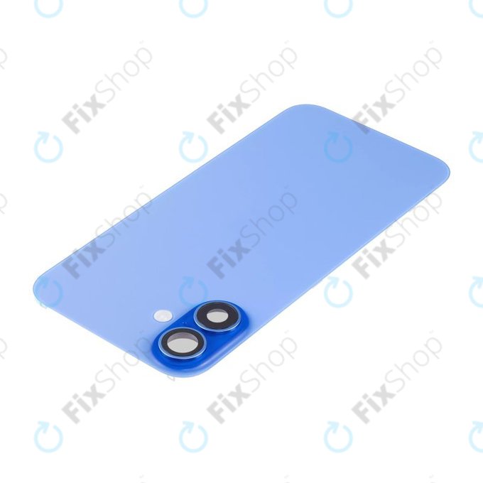 Apple iPhone 16 - Rückgehäuseglas + Kameraglas + Metallplatte + Magsafe-Magnet (Ultramarine)