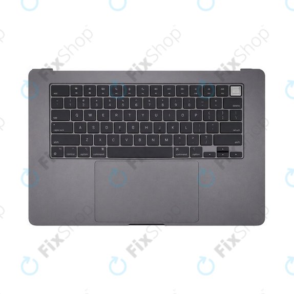 Oberer Tastaturrahmen für MacBook Air 15", A3114 (2023), mit US-Tastatur und Akku, Space Gray, 661-34895, Genuine Apple