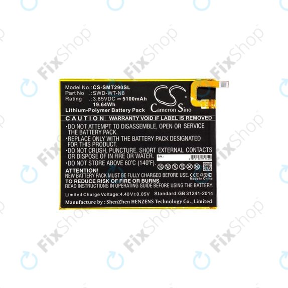 Samsung Galaxy Tab A 8.0 2019 - Akku Batterie SWD-WT-N8 5100mAh HQ