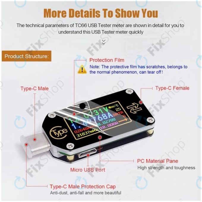 Joy-it JT-TC66C - Multifunktions-Multimeter (USB-C)