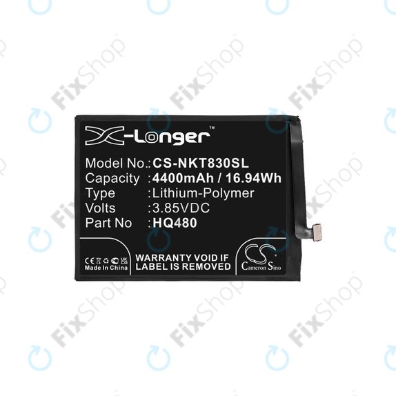Batterie für Nokia 8.3 2020 5G, 4400mAh, Li-Pol, 3.85V, HQ480, HQ