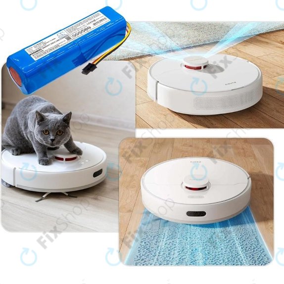 Xiaomi Mi Robot Vacuum Mop-series, Dream-series, Roborock-series - Akku Batterie BRR-2P4S-5200 Li-Ion 14.4V 5200mAh HQ