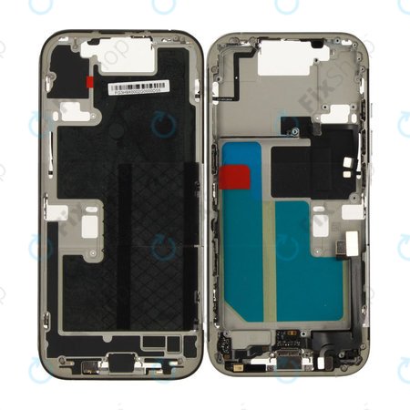 Mittelrahmen mit Batterie für iPhone 16 Pro | White Titanium | ZD076-00690 | Genuine Apple