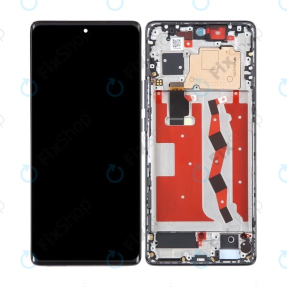Huawei Nova 10 - LCD Display + Touchscreen Front Glas + Rahmen (Starry Black) OLED