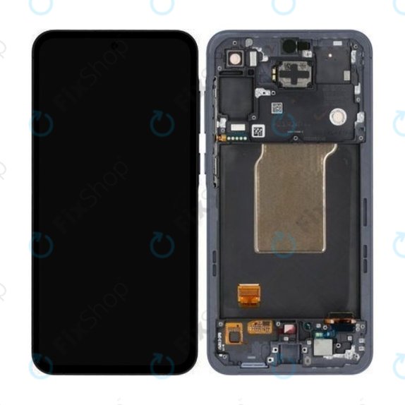 Samsung Galaxy A55 A556B - LCD Display + Touchscreen Front Glas + Rahmen (Awesome Navy) TFT