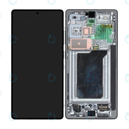 Samsung Galaxy S25 Ultra - LCD Display + Touchscreen Front Glas + Rahmen (Titanium Black) - GH82-36387D Genuine Service Pack