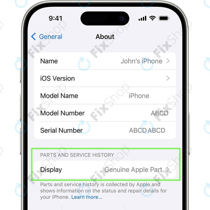 OLED-Display Einheit für iPhone 16 | 661-44797 | Genuine Apple