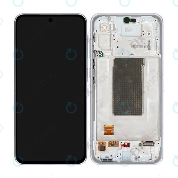 Samsung Galaxy A36 A366E - LCD Display + Touchscreen Front Glas + Rahmen (Awesome Lavender) - GH82-36841D Genuine Service Pack