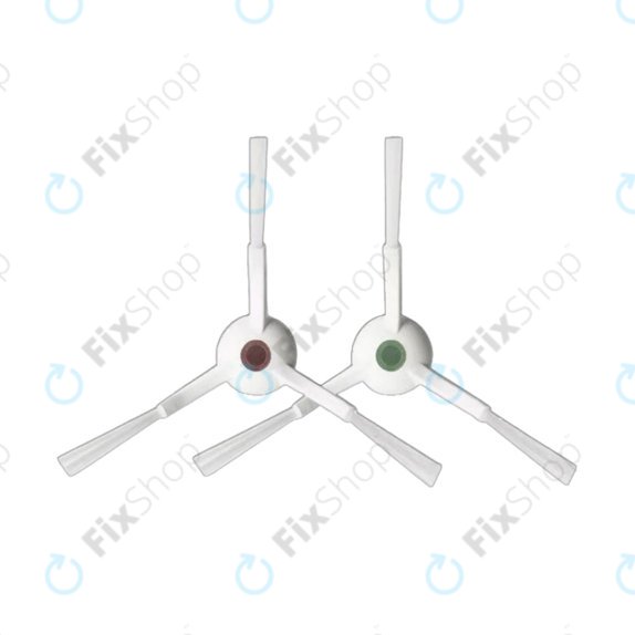 Ersatzteilset für Ecovacs T20, T20 Max, T20 Pro (1x Hauptbürste, 2x Filter, 2x Seitenbürste – weiß)