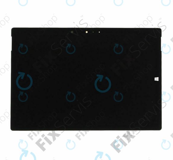 Microsoft Surface 3 - LCD Display + Touchscreen Front Glas (Black) TFT