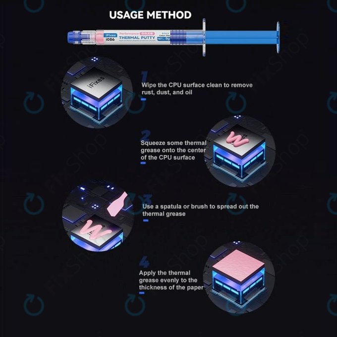 iFixes i506 Pink Performance Thermal Compound - Wärmeleitpaste für Telefon/Tablet, 50g