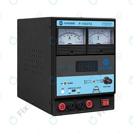 Sunshine P-1503TA - Geregeltes DC-Netzteil (0-15V, 0-3A)