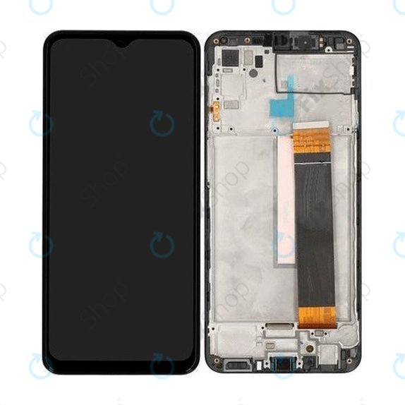 Samsung Galaxy M33 5G M336B - LCD Display + Touchscreen Front Glas + Rahmen (Black) TFT