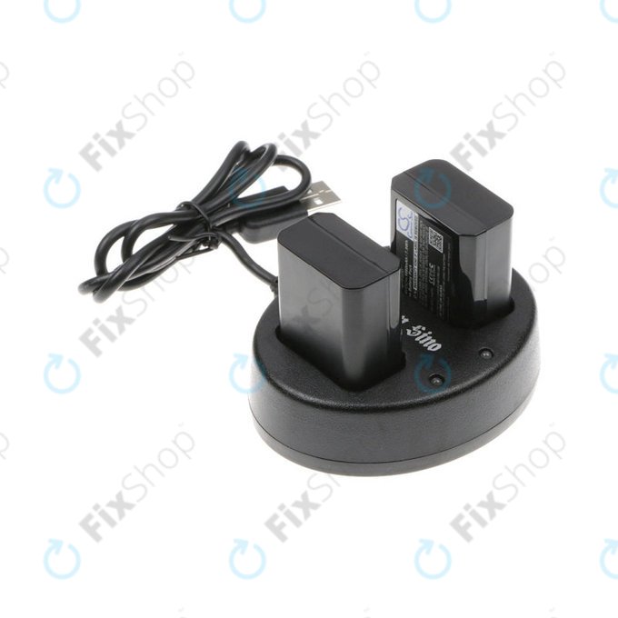 2 Akkus mit Ladegerät fürSony NEX-5, Alpha 7, NEX-7, 1030mAh, Li-Ion, 7.4V, NP-FW50, HQ