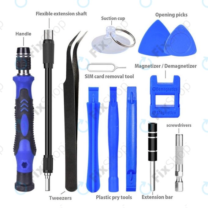 Kingsdun - Professionelles Schraubendreher-Set für iPhone 117in1