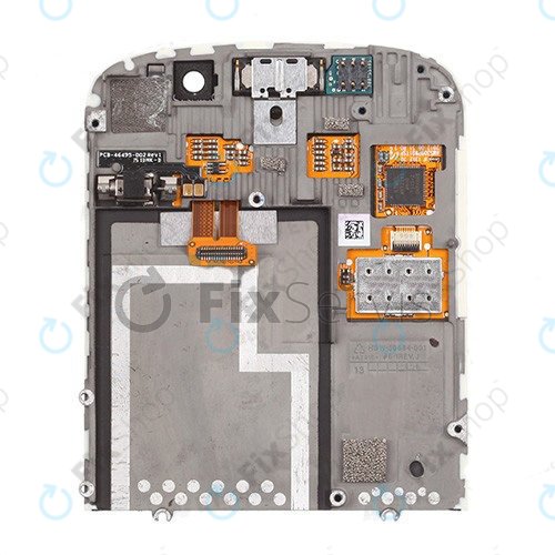 Blackberry Q10 - LCD Display + Touchscreen Front Glas + Rahmen (White) TFT