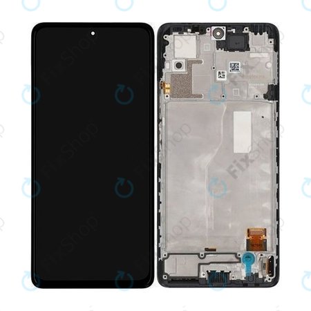 Xiaomi Redmi Note 10 Pro - LCD Display + Touchscreen Front Glas + Rahmen (Onyx Gray) - 56000200K600 Genuine Service Pack