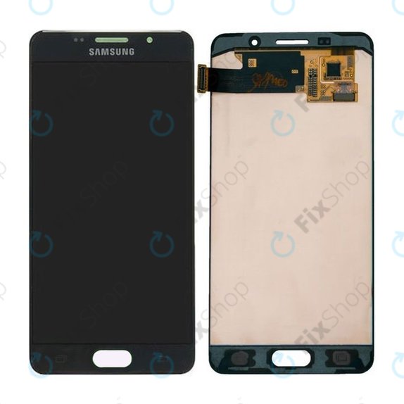 Samsung Galaxy A5 A510F (2016) - LCD Display + Touchscreen Front Glas (Black) - GH97-18250B Genuine Service Pack