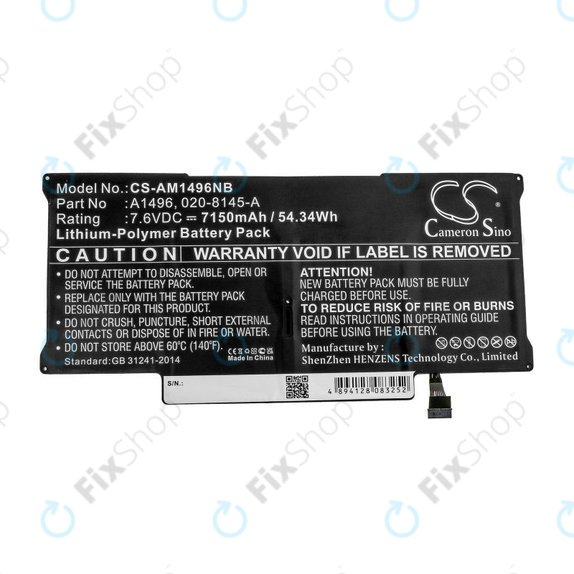 Apple MacBook Air 13" A1466 (Mid 2013 - Mid 2017) - Akku Batterie A1496 7150mAh HQ