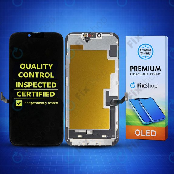 Apple iPhone 14 Plus - LCD Display + Touchscreen Front Glas + Rahmen Hard OLED FixPremium