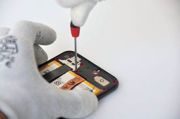 Ausbau des Lautsprechers mit Antenne