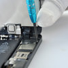Entfernen Sie die Anschlüsse der LCD-Anzeigeeinheit, die Flexkabel der Frontkamera und den Hörer #1