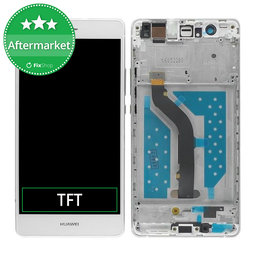 Huawei P9 lite - LCD Display + Touchscreen Front Glas + Rahmen (White) TFT