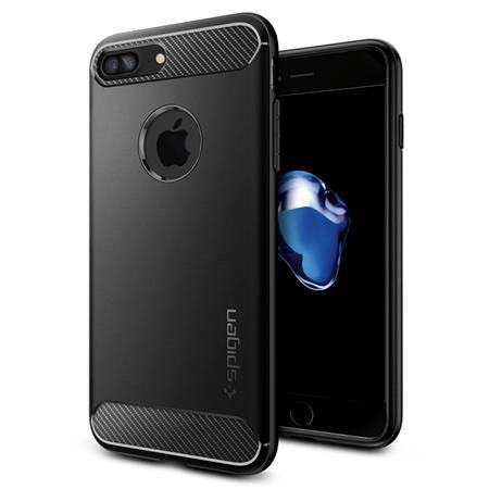 Spigen - Rugged Armor Case für iPhone 8/7 Plus, schwarz