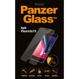 PanzerGlass - Gehärtetes Glas Standard Fit für iPhone 6, 6s, 7, 8, SE 2020 und SE 2022, transparent