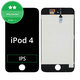 LCD-Display für iPod Touch (4th Gen), Black, Touchscreen-Glas mit Rahmen