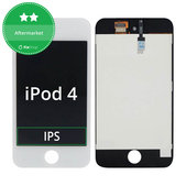 Apple iPod Touch (4th Gen) - LCD Display + Touchscreen Front Glas + Rahmen (White) TFT