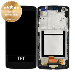 LG Nexus 5 D821 - LCD Display + Touchscreen Front Glas + Rahmen (Black) - ACQ86661402 Genuine Service Pack