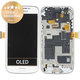 Samsung Galaxy S4 Mini i9195 - LCD Display + Touchscreen Front Glas + Rahmen (White Frost) - GH97-14766B Genuine Service Pack