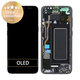 Samsung Galaxy S8 G950F - LCD Display + Touchscreen Front Glas + Rahmen (Midnight Black) - GH97-20457A, GH97-20473A, GH97-20458A, GH97-20629A Genuine Service Pack