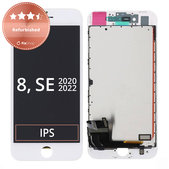 Display für iPhone 8, SE (2020), SE (2022), White, Touchscreen-Glas mit Rahmen, Refurbished