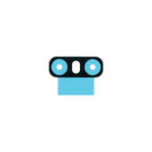 LG G6 H870 - Kameraglas Klebestreifen Sticker (Adhesive) - MJN70094201 Genuine Service Pack