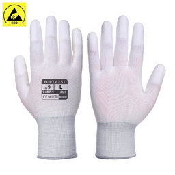 ESD-Handschuhe aus dünnem Gummi - Größe L