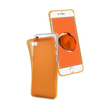 SBS - Coole Hülle für iPhone SE 2020/8/7 / 6S / 6, transparent orange