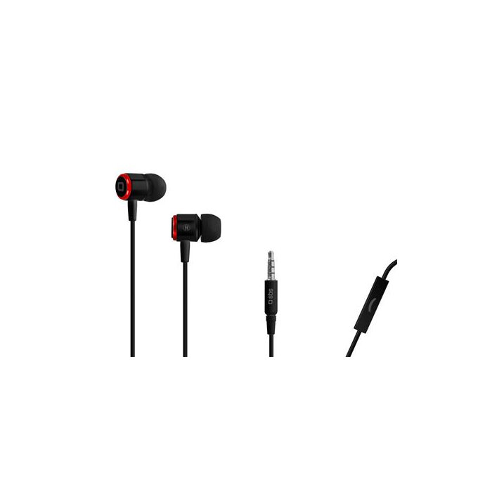 SBS - Studio Mix 40 Kopfhörer mit Mikrofon, schwarz