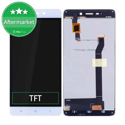 Xiaomi Redmi 4 - LCD Display + Touchscreen Front Glas (White) TFT