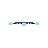 Samsung Galaxy S8 Plus G955F - LCD Klebestreifen Sticker (Adhesive) (Obere) - GH02-14433A Genuine Service Pack