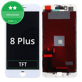 Display für iPhone 8 Plus, White, Touchscreen-Glas mit Rahmen