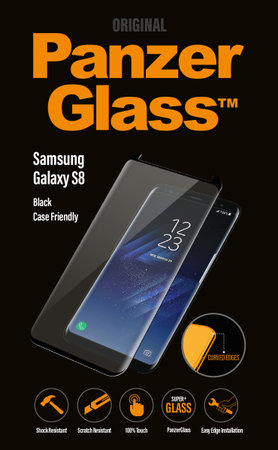 PanzerGlass - Gehärtetes Glas Case Friendly für Samsung Galaxy S8, black