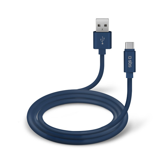 SBS - USB-C / USB Kabel (1m), blau