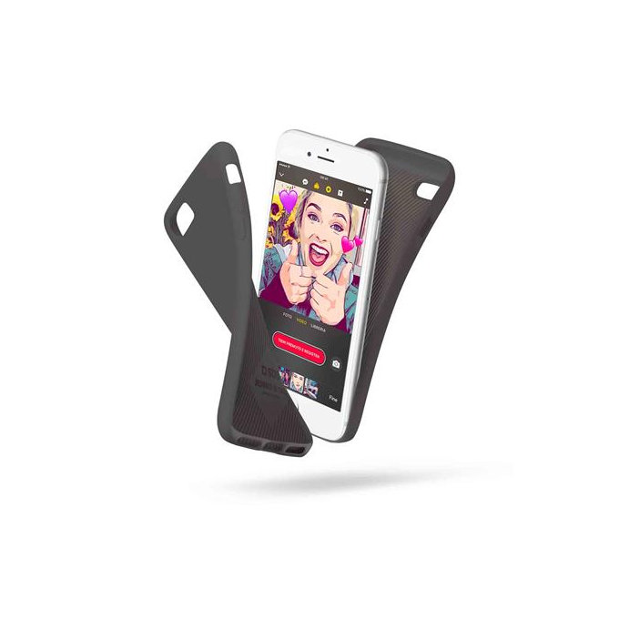 SBS - Polo Fall für iPhone 6, 6s, 7, 8, SE 2020 und SE 2022, schwarz